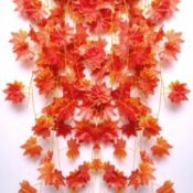 RRP £200 17 Packs of Boic 12pcs Artificial Maple Leaf Autumn Vine Leaf Wreath, RRP £12 Each