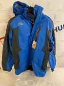 R RUNVEL Men's Waterproof Fleece Jacket Windproof Winter Coats Size M RRP £52.99