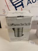 5 Liter Stainless Steel Step Bin