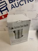 5 Liter Stainless Steel Step Bin