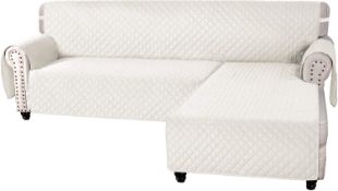 RRP £52.99 Sofa Covers L Shape for Sectional Sofa Chaise Lounge Slipcovers Furniture Protector