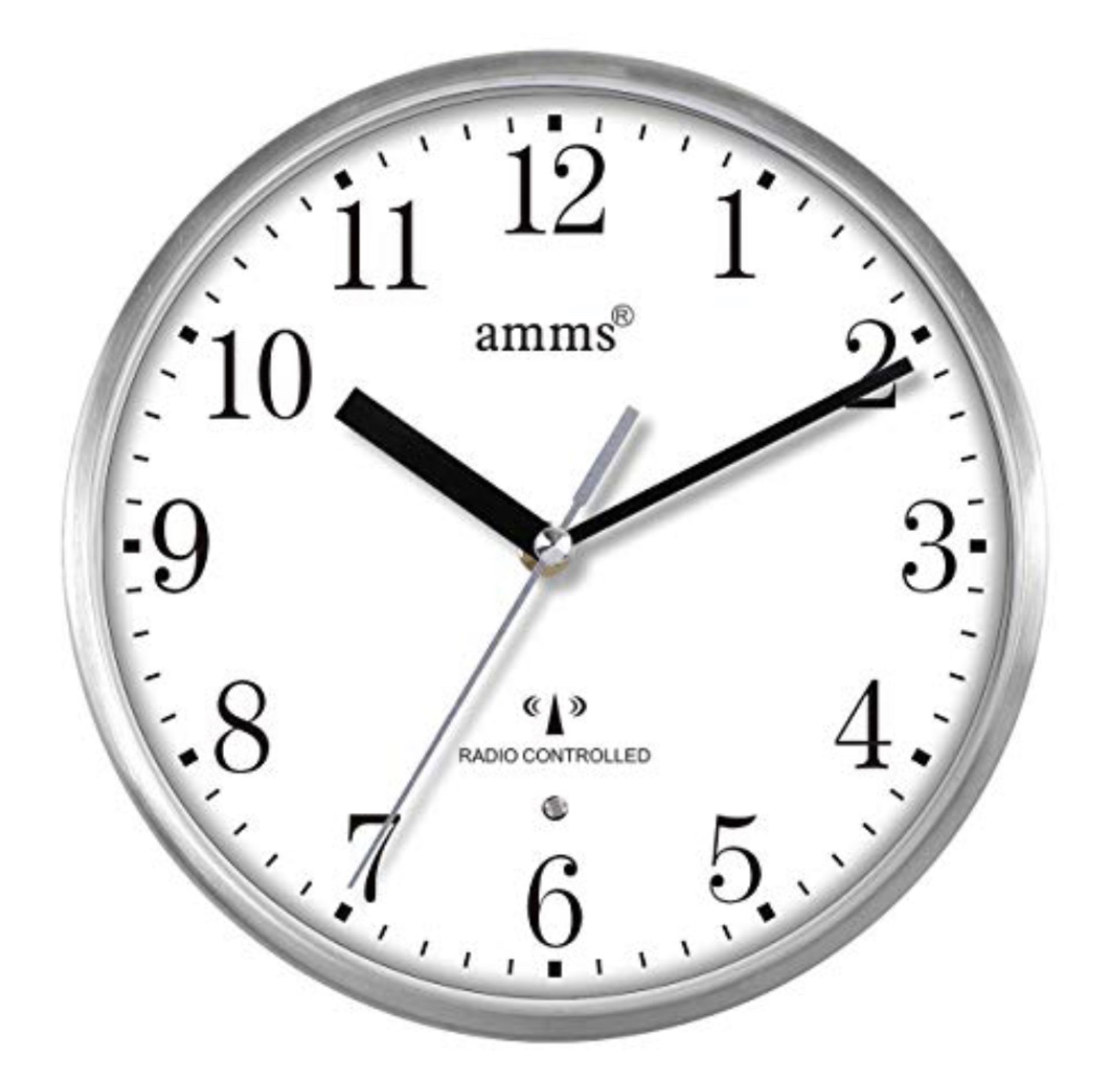 Compact MSF Signal Controlled Sweeping Seconds Quartz Wall Clock RRP £38