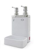 Primanova Double Liquid Soap Dispnser with Holder