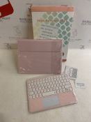 iPad Keyboard Case with Mouse Detachable Wireless Bluetooth with Pencil Holder RRP £39.99