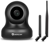 RRP £59.99 Dericam Home Wireless Security Camera, Pan/Tilt Control, 4x Digital Zoom, Two-Way Talk