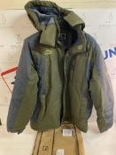 R RUNVEL Men's Waterproof Fleece Jacket Windproof Winter Coat Size M RRP £52.99