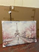 RRP £180 set of 5 x FajerminArt Paris Decor Canvas Wall Art Eiffel Tower Décor 60 x 90 cm