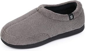 RRP £135 set of 9 x MERRIMAC Men's Classic Coral Fleece Memory Foam Slippers Comfy House Shoes