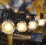 Solar Festoon Shatterproof Outdoor Lights 25ft Garden String Lights, 3 packs RRP £69