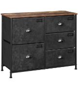 Songmics Chest of Drawers, Bedroom Cabinet with 5 Fabric Drawers RRP £43.99