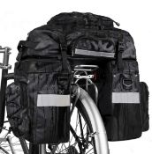 Uborse Bicycle Pannier Bag 3 in 1 Waterproof 65L Bike Rear Rack Bag RRP £49.99