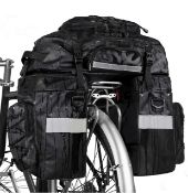 Uborse Bicycle Pannier Bag 3 in 1 Waterproof 65L Bike Rear Rack Bag RRP £49.99