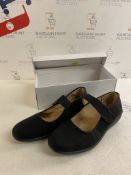 Ladies Casual Slip On Comfy Mary Jane Low Wedge Shoes, Size 7