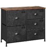 Songmics Chest of Drawers, Bedroom Cabinet with 5 Fabric Drawers RRP £43.99