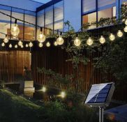 Bteng Solar Garden Lights, 60 LED Outdoor String Lights, Set of 6