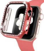 RRP £270 set of 30 x Red Bling Watch Face Compatible with Apple Watch 40mm, RRP £9 Each