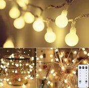 Globe String Lights with Remote Control