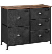 Songmics Chest of Drawers, Bedroom Cabinet with 5 Fabric Drawers RRP £43.99