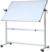 VIZ-PRO Double-Sided Magnetic Mobile Whiteboard, 48 x 36 Inches RRP £100
