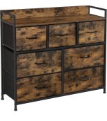 Songmics Fabric Chest of Drawers Bedroom Storage Unit Cabinet Dresser RRP £72.99