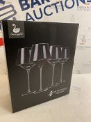 Swanfort Lead-Free Crystal Glasses, Set of 4 RRP £34.99