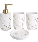 Ceramic Bathroom Accessories Set 4-Piece Set