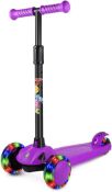 Beleev Scooter for Kids 3 Wheel Scooter with Light Up Wheels RRP £39.99