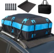 RRP £79.99 Sunorchid Oxford Cloth 15 Cubic Feet Car Cargo Rooftop Waterproof Foldable Luggage Box