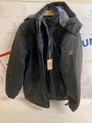 R RUNVEL Men's Waterproof Fleece Jacket Windproof Winter Coat Size Medium RRP £54.99