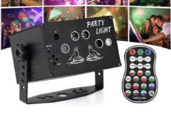 Tobeape Disco Lights Party Lights RGB Stage Effects Lights with Remote Control