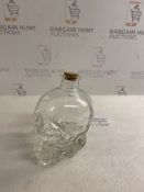 Skull Glass Bottle