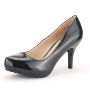 Dream Pairs Tiffany Womens Low Stiletto Heel Shoes, 9 UK