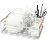 VINSANII White Deluxe Dish Rack