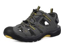 Grition Mens Hiking Sandals Closed Toe Sandals, EU 43 RRP £49.99
