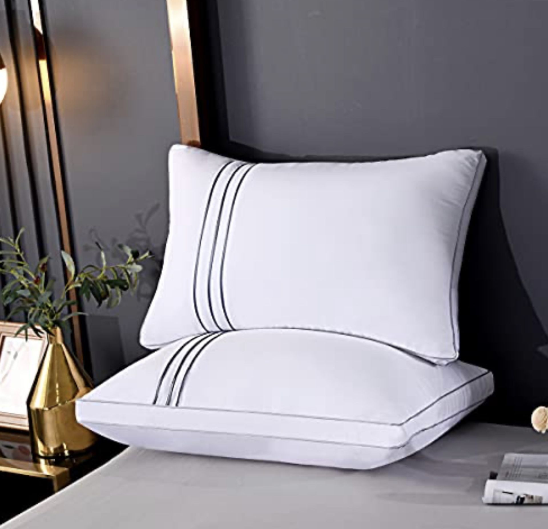 Hypoallergenic Standard Size Hotel Size 2 Pack Pillows