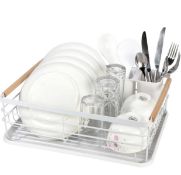 VINSANII White Deluxe Dish Rack