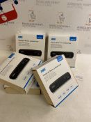 August DVB400 HD Freeview Set Top Box, Set of 5 RRP £215