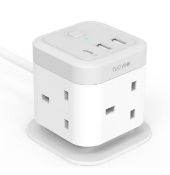 Cube 1.8m Extension Lead with USB ports