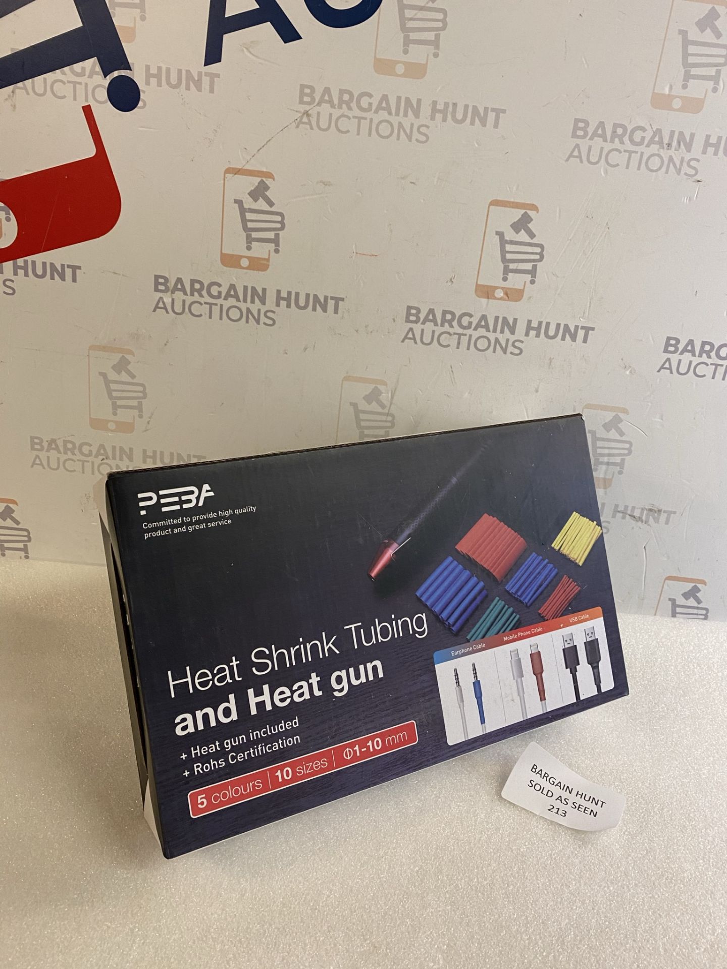 Peba Heat Shrunk Tubing and Heat Gun Kit