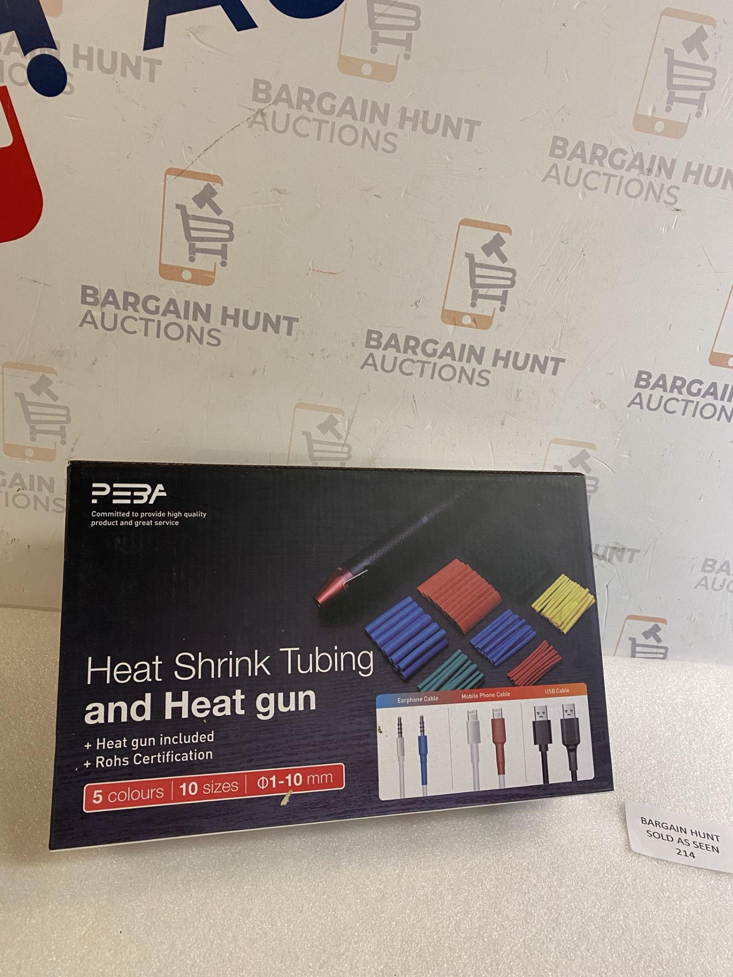 Peba Heat Shrunk Tubing and Heat Gun Kit