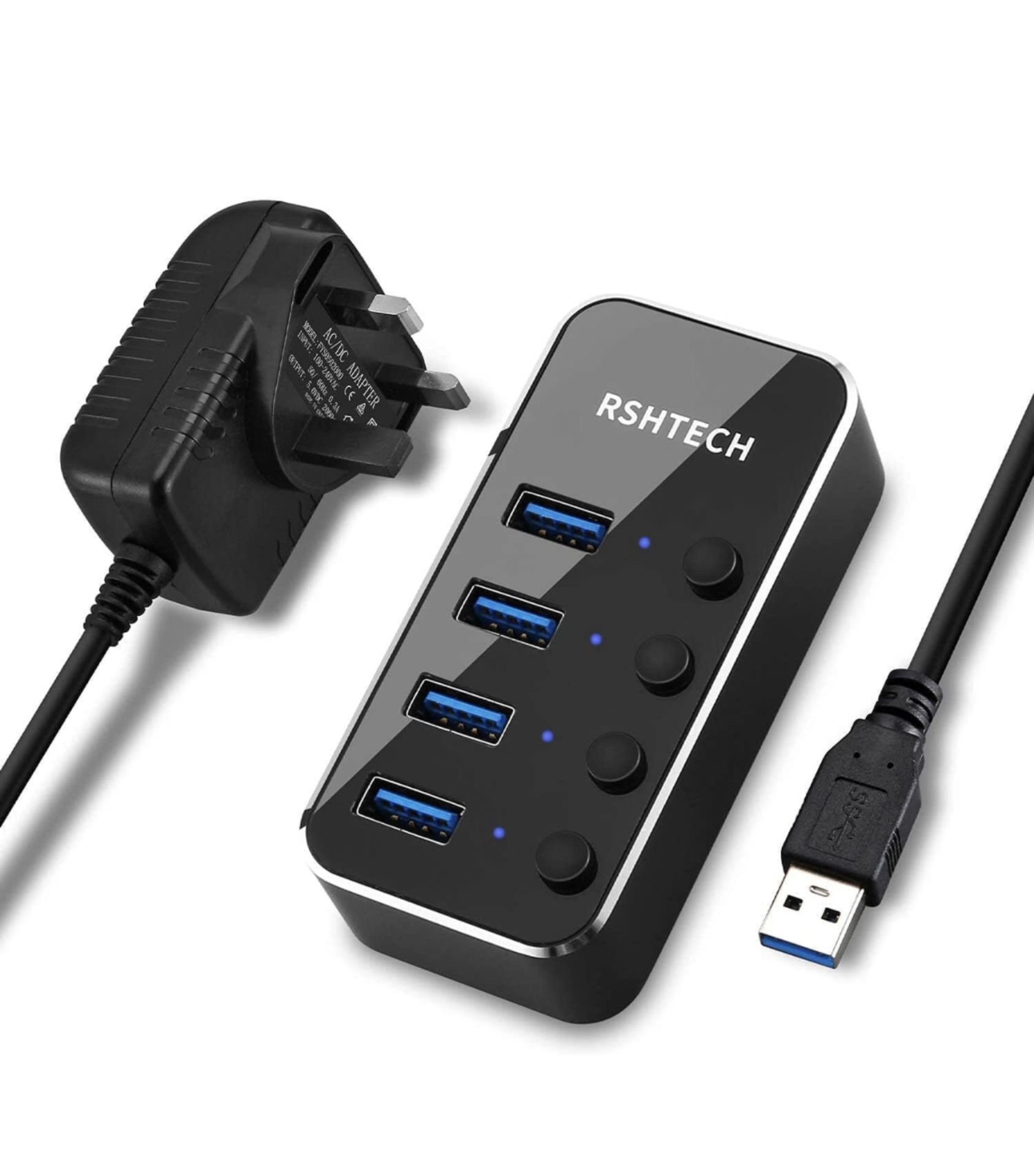 Powered USB 4 Port 3.0 Hub, Set of 5 RRP £100