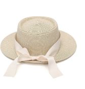 RRP £225 Set of 15 x EOZY UPF 50 Sun Hats Wide Brim Straw Braided Bowknot Ladies Hat
