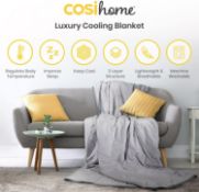 Luxury Cooling Blanket by Cosi Home® King Size Summer Bed Cooler, Set of 2 RRP £60