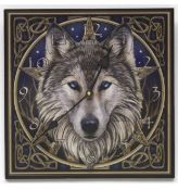 Bits and Pieces 12 Inch Tall Wolf Head Wall Clock