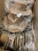 RRP £672 Set of 42 x EOZY Women Ladies Classic Bowler Boater Hat, RRP £16 Each