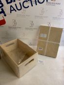 Creative Plywood 10 Pack Sheets and Large Wooden Crate