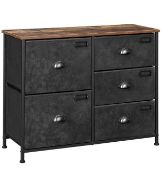 Songmics Chest of Drawers Bedroom Cabinet with 5 Fabric Drawers RRP £52.99