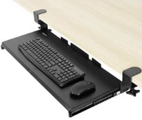 Vivo Large Keyboard Tray Under Desk Pull Out, Set of 2 RRP £68