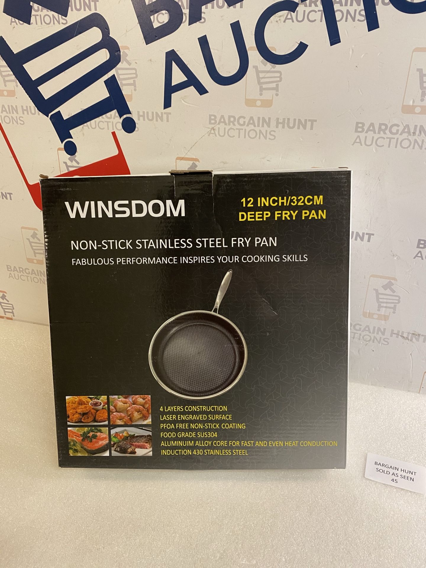 Winsdon Stainless Steel Large Induction Deep Frying Pan RRP £39.99 - Image 2 of 2