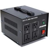 RRP £94.99 Johsun 2000 Watts Step Up and Down Voltage Regulator Converter Power Transformer